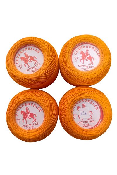 PeriStore Ulukardeşler 50 Gr Mercerized Punch Yarn Set of 4