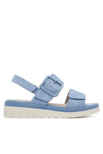 Tamaris Sandale damă albastre TAMARIS COMFORT-8-88706-42 845 LT BLUE SUEDE