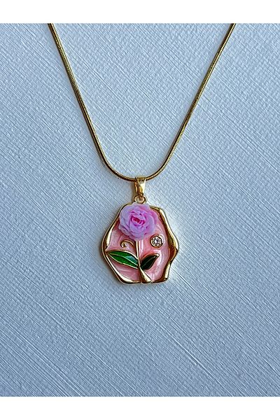 Lavienta Steel Art Necklace with Real Pearl