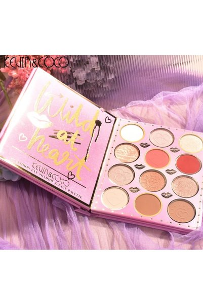 kevin coco Paleta de Farduri Kevin&Coco, 72 culori, Stil Carte, 3 Straturi, Pudra Compacta, Clasic