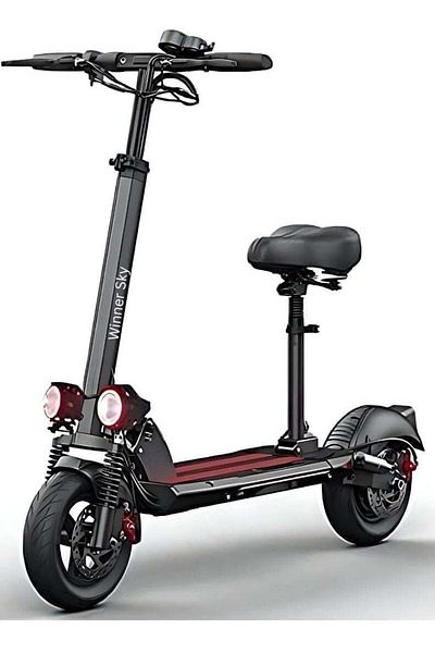 Winner sky Enhanced E10 Foldable Electric Scooter - 1200W Motor, 48V 13Ah, Anti-Theft, and Extra Smo