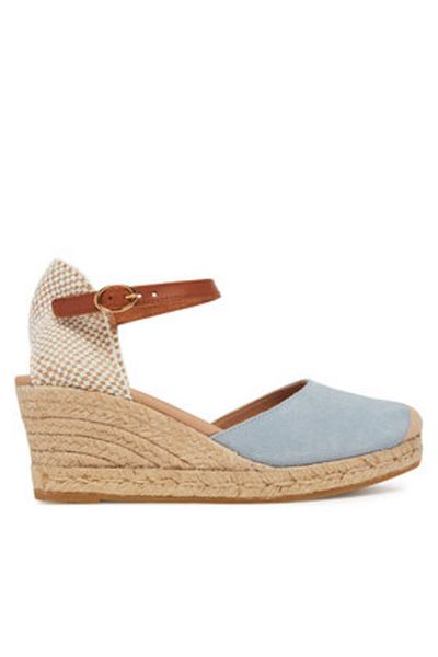 Genuins Espadrile albastre pentru femei GENUINS-G106384 SKY