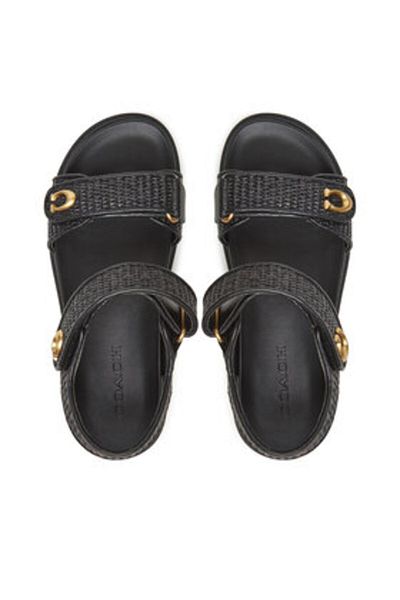 Coach Women's Sandals black COACH-CAR55 BLK BLACK