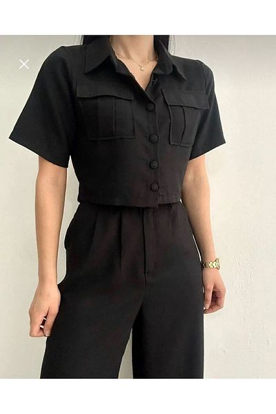 THIFF GYMWEAR Women's Shirt Jacket Pants Linen Set