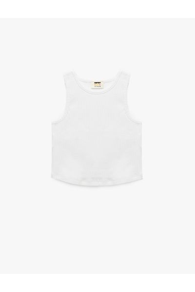 Koton Cotton Sleeveless Crew Neck Basic Crop Undershirt