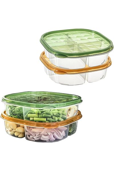 rexa Serving Tray with Lid – Reusable Food Storage Container for Fruits, Meat & Vegetables 1-piece