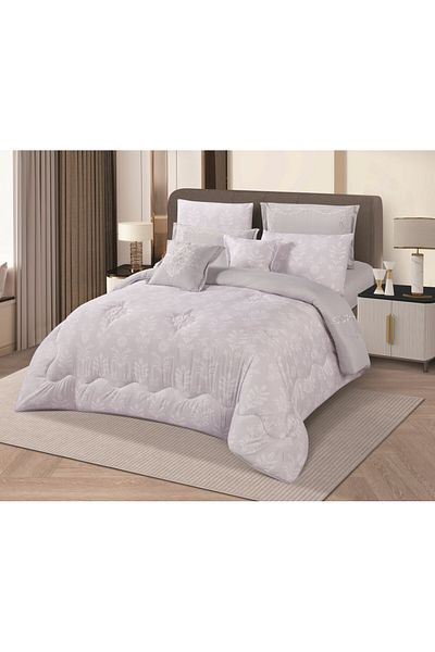 HOURS Horse 8-Piece Soft Embroidered Double-Sided Heavy Fill Quilt Set Cornelia-003