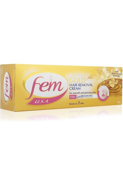 Fem USA Gold Hair Removal Cream Infused with Gold For Smooth & Glowing Skin