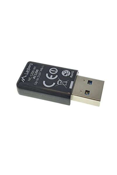 Lanberg Adaptor USB 3.0 Wireless Lanberg NC-1200, 1167 Mbps, bandă duală, 867 Mb/s la 5 GHz până la 300 Mb/s