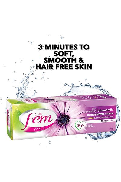 Fem USA Hair Removal Cream with Rejuvenating Chamomile