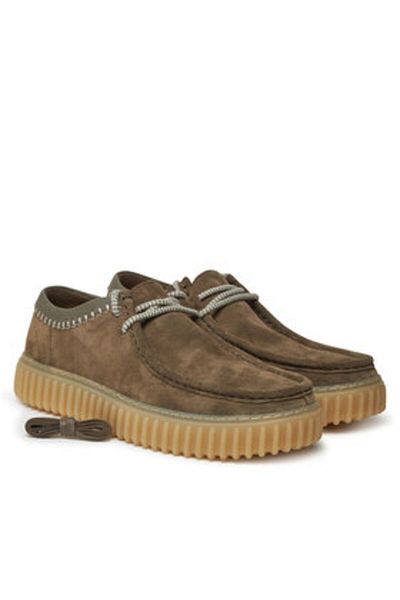 CLARKS Men's Low Shoes green CLARKS-26180905 G28 DARK OLIVE COMBI