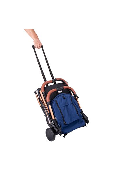 BUF BOOF Lightweight sports stroller S-16 BUF BOOF 0-36 months 180 degree tilt movable as a trolley DarkBlue