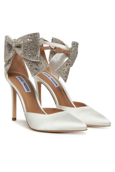 Steve Madden Women's High Heels white STEVE MADDEN-SM11003196 985 IVORY SATIN
