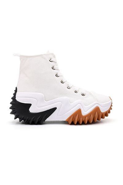 Tmall Tenisi inalti de dama, cu talpa flatform,1269,Alb
