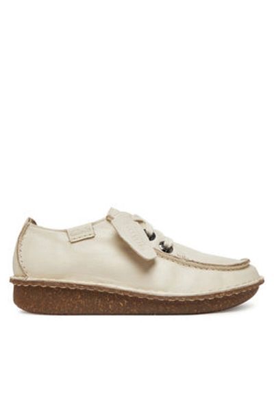 CLARKS Women's Half-boots beige CLARKS-26181433 405 CREAM LEATHER