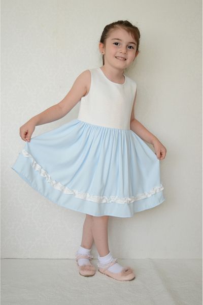 Sevimli Rochie pentru fete Rochie de vara Volane pe fusta