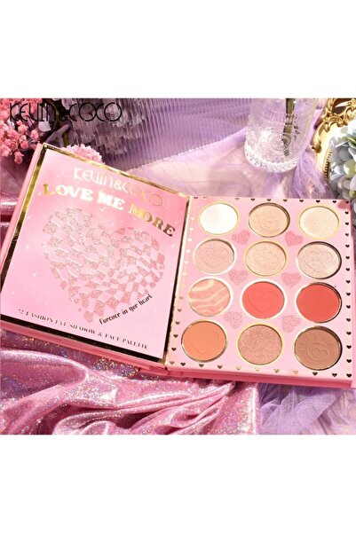 The Hub Paleta farduri Kevin&Coco, 72 culori, stil carte, 3 straturi, pudră compactă, clasic, Multicolor