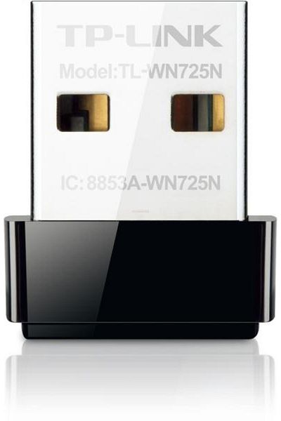 TP-LINK Wireless adapter TP-Link TL-WN725N, USB 2.0, 150 Mbps (Black)