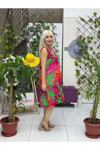 Punta Otantik Ml16071 Viscose Milano Dress