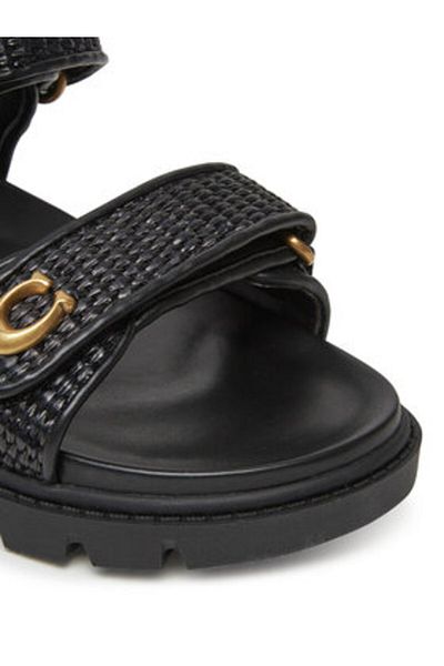 Coach Women's Sandals black COACH-CAR55 BLK BLACK
