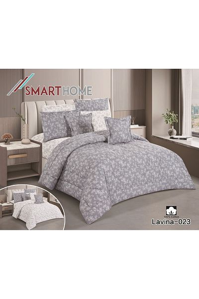 smart home Luna Printed Bedspread 8 Pieces 100% Cotton