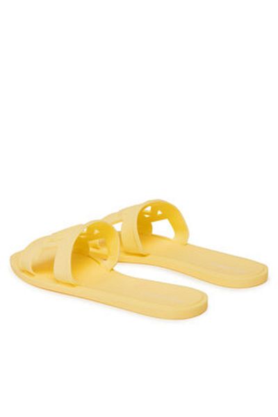 Karl Lagerfeld Flip-flops galbeni pentru femei KARL LAGERFELD-KL80005T VEE YELLOW RUBBER