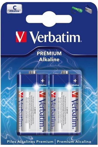 Verbatim Verbatim 49922 Alkaline Batteries, 2 pcs