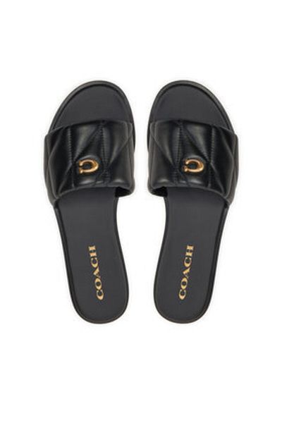 Coach Women's Flip-Flops black COACH-CR047 BLK BLACK