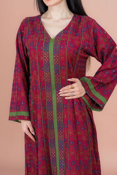 IKKXA Modern Embroidered Jalabiya