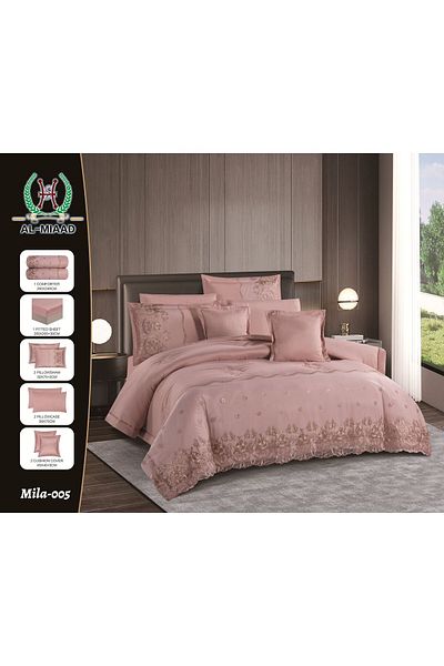 Gerenic A sophisticated microfiber lace bridal bedspread for two people with prominent details and a luxurious feel of quality and elegance, size 240 x 260 cm