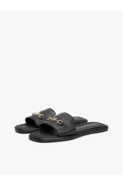 Tommy Hilfiger Women's Leather Horsebit Mule Sandals