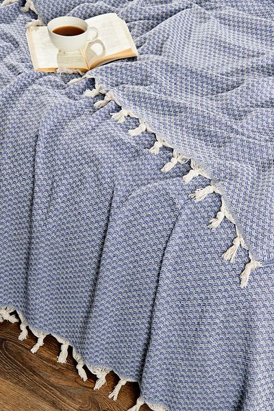 Casnack Hazal Model Indigo Single Pique 170X210Cm