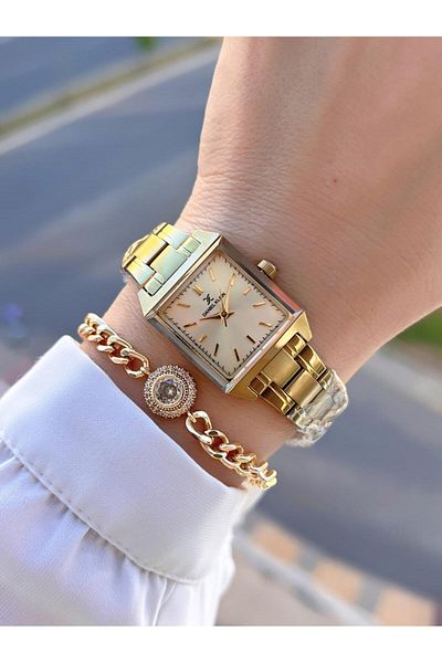 Daniel Klein Steel Cord 30 Mt Water Resistant 2 Years Warranty Women's Wrist Watch+Bracelet Byn.10816.3