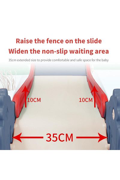 Ma Baby Kids Folding SlideToddler Slide for Age 1-3 Kids Baby Slide Indoor Playset Outdoor Blue