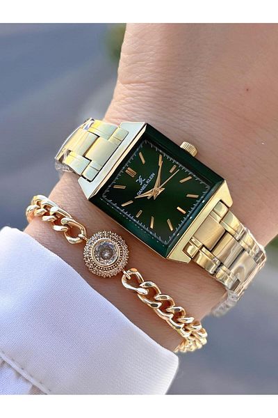 Daniel Klein Steel Cord 30 Mt Water Resistant 2 Years Warranty Women's Wrist Watch+Bracelet Byn.10816.4