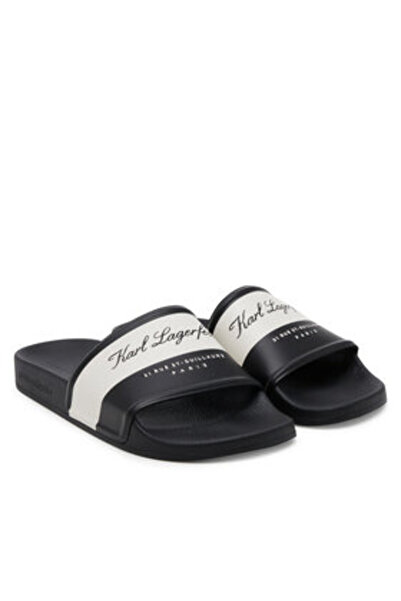Karl Lagerfeld Flip-flops de damă negri KARL LAGERFELD-KL80923 V01 BLACK RUBB...
