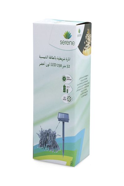 SERENE سلسلة إضاءة خارجية تعمل بالطاقة الشمسية مكونة من 250 مصباح LED لتزيين المهرجانات