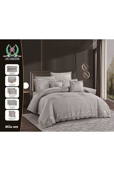 Gerenic A sophisticated microfiber lace bridal bedspread for two people with prominent details and a luxurious feel of quality and elegance, size 240 x 260 cm