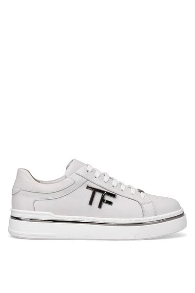 LUCIANO BELLINI C26908 Κρέμα για ανδρικά παπούτσια casual από γνήσιο δέρμα Munich