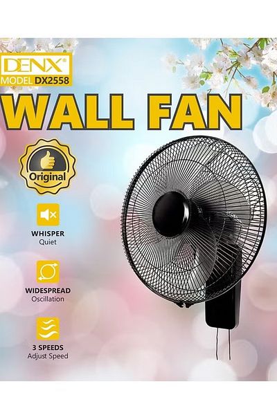 Denx مروحة حائط 16 بوصة 3 سرعات DX2558