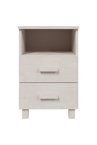 vidaxl Bedside Cabinets HAMAR 2 pcs White 40x35x62 cm Solid Wood