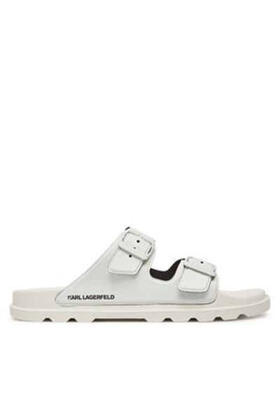 Karl Lagerfeld Men's Flip-flops white KARL LAGERFELD-KL70975 VT1 OFF WHITE RUBBER