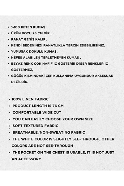JESSE STORY Cămașă DE LENJIERĂ DE BLOCURI DETALII DE BLOCURI DE 75 CM