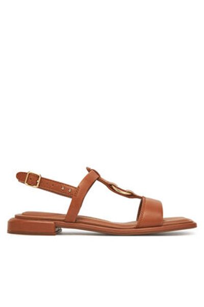 CLARKS Women's Sandals brown CLARKS-26181242 TAN LEATHER