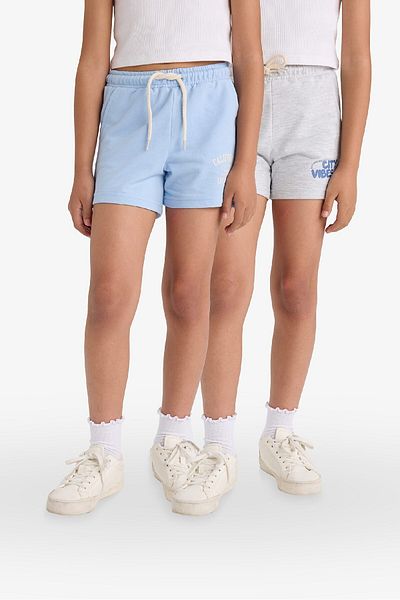 DeFacto Girl's Printed 2-Piece Shorts with Elastic Waist Z8047A625Sm