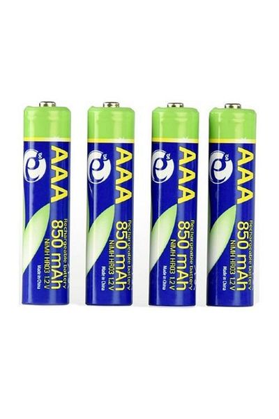 Gembird Gembird AAA (R3) battery, 1.2V NiMH 850mAh, 4 pcs., EG-BA-AAA8R4-01