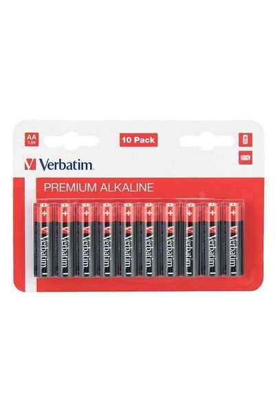 Verbatim Verbatim 49875 Alkaline Batteries, AA, 10 pcs
