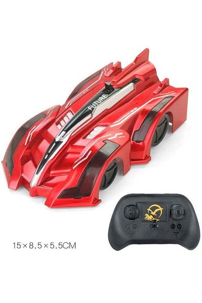 COOYA Wall Climbing Racing Car With LED Light 8.5 x 15 x 5.5cm USB Charging Remote Control