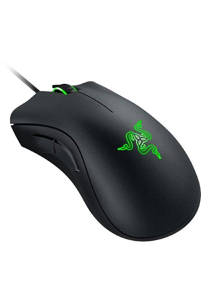 RAZER ماوس الألعاب Death Adder Essential - مستشعر بصري بدقة 6400 نقطة في البوصة، تصميم مريح