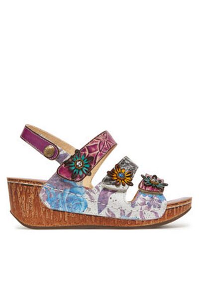 LAURA VITA Sandale damă multicolore LAURA VITA-DINO 32 VIOLET